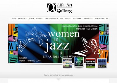 (2011) Alfa Art Gallery Website