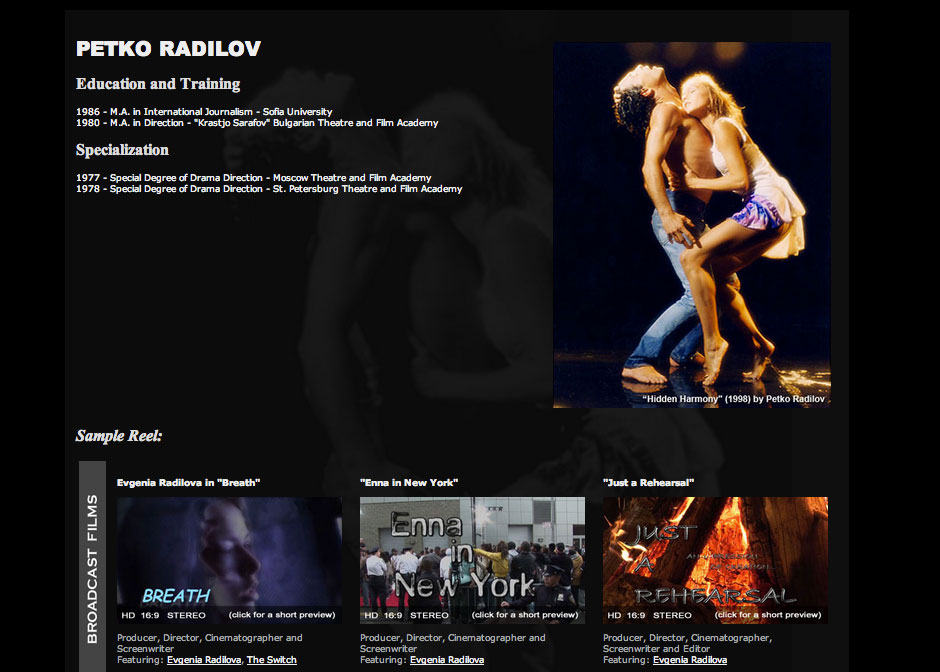 (2007) Petko Radilov Website